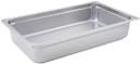 Winco 23 Gauge Stainless Steel Full Size Anti-Jam Steam Pan, 4 inch