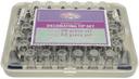 Winco Stainless Steel 52 Tips Cream Nozzle Cake Decorating Set -- 1 set
