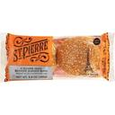 St. Pierre Sesame Seed Brioche Burger Bun, 4 count - 18 per case