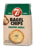 7 Days Roasted Garlic Bagel Chips, 3.17 Ounce -- 12 per case.