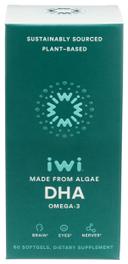 iwi Algae DHA Omega-3 Softgels, 60 count