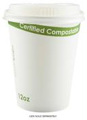 Primeware PLA Lined White Compostable Cup, 12 Ounce -- 1000 per case.