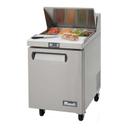 Migali Stainless Steel 1 Door Sandwich Prep Table with Adjustable Shelf, 27.5 inch Width x 30 inch Depth x 43.7 inch Height