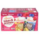 Happy Tot 4 Ounce Organic Fiber and Protein Fruit Veggie Blend Baby Food, 8 count