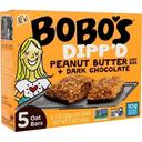 Bobos Dippd Peanut Butter Oat Bar with Dark Chocolate, 5 Ounce -- 6 per case