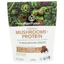 Plant Fusion Organic Rich Chocolate Mushrooms plus Protein Powder, 15.8 Ounce