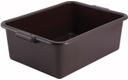 Winco Standard Weight Brown Dish Box, 21 1/2 x 15 x 7 inch -- 6 per case