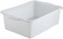 Winco Standard Weight White Dish Box, 21 1/2 x 15 x 7 inch