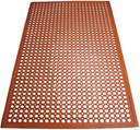 Winco Red Beveled Edge Rubber Floor Mat, 3 x 5 feet