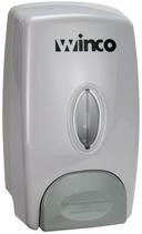 Winco White Wall Mount Manual Soap Dispenser, 1 Liter