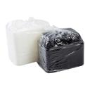Royal Black Clear Top Rectangle Polypropylene To Go Combo Container, 38 Ounce -- 150 per case.