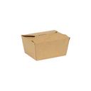 Inno-Pak Number 1 Innobox Edge Brown Kraft Poly Coated Inside Paper Box, 22 Fluid Ounce Capacity -- 180 per case