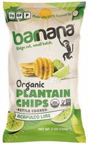Barnana Organic Lime Plantain Chip, 5 Ounce -- 6 per case