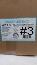 Golden Gourmet Number 3 7 Day Complete Meal Solution -- 7 per case