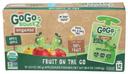 Gogo Squeez Apple Apple Organic Apple Sauce, 3.2 Ounce - 12 count per pack -- 6 packs per case