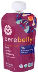Cerebelly Organic Beet Carrot Blueberry Baby Puree, 4 Ounce -- 6 per case