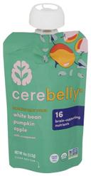 Cerebelly Organic White Bean Pumpkin Apple Baby Puree, 4 Ounce - 3 per pack -- 6 packs per case