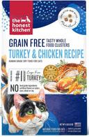 The Honest Kitchen Grain Free Turkey and Chicken Clusters Dry Cat Food, 4 Pound -- 8 per case