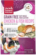 The Honest Kitchen Grain Free Chicken and White Fish Clusters Dry Cat Food, 4 Pound -- 8 per case