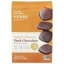 Verse 70 Percent Cacao Salted Almond Dark Chocolate Medallions, 3.17 Ounce -- 8 per case