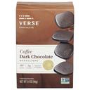 Verse 90 Percent Cacao Coffee Dark Chocolate Medallions, 3.17 Ounce -- 8 per case