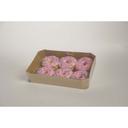 Talerico Bakery Glazed Yeast Ring Pink Iced Yeast Ring Boston Creme Bismarck and Apple Fritter - Assorted Box, 23 count