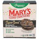 Marys Gone Crackers Organic Seaweed and Black Sesame Super Seed Cracker, 4 Ounce -- 6 per case