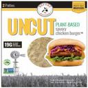 Uncut Plant-Based Savory Chicken Burger, 8 Ounce -- 6 per case