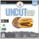 Uncut Plant-Based Sausage Patty, 6 Ounce -- 6 per case