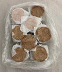 Uncut Round Vegan Gluten Free Plant Based Burger, 10.03 Pound