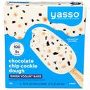 Yasso Chocolate Chip Cookie Dough Yogurt Bar, 3.5 Fluid Ounce -- 32 per case