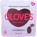 Poshi Snacks Chili and Garlic Pitted Green Olives, 1.1 Ounce -- 10 per case