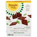 Simple Mills Mint Chocolate Seed and Nut Flour Sweet Thins, 4.25 Ounce -- 6 per case