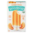 Goodpop Orange N Cream Pops, 2.5 Fluid Ounce - 4 per pack -- 8 packs per case