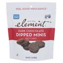 Element Dark Chocolate Dipped Minis Rice Cakes, 3 Ounce -- 8 per case