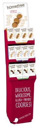 Homefree Holiday Mini Cookies - Shipper, 15 1/2 x 13 x 62 inch -- 36 per case