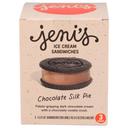 Jenis 3.5 Fluid Ounce Chocolate Silk Pie Ice Cream Sandwich, 3 count -- 8 per case