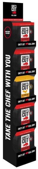 Chef's Cut Real Jerky Co. Original Recipe and Honey Barbecue Mixd Jerky Shipper, 2.5 Ounce -- 60 per case