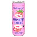 Wildwonder Raspberry Lychee Prebiotic Plus Probiotic Sparkling Drink, 12 Fluid Ounce -- 12 per case
