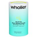 Wholier Multi Vitamin for Plant-Based People Vegan Capsules, 60 count