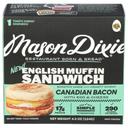 Mason Dixie English Muffin Sandwich with Canadian Bacon Egg and Cheese, 4.3 Ounce -- 10 per case