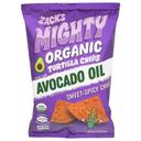 Zacks Mighty Organic Sweet and Spicy Chili Avocado Oil Tortilla Chips, 7.5 Ounce -- 9 per case