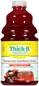 Thick It Aqua Care H20 Honey Cranberry Juice, 64 Fluid Ounce -- 4 per case.