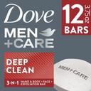 Dove Men Plus Care Deep Clean Body and Face Bar Soap, 45 Ounce -- 4 per case