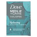 Dove Men Plus Care Relaxing Eucalyptus Plus Cedar Oil Natural Essential Oil Cleansing Bar Soap, 20 Ounce -- 18 per case
