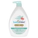 Baby Dove Sensitive Skin Care Hypoallergenic Fragrance Free Moisture Baby Wash, 34 Ounce -- 3 per case