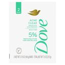 Dove Acne Clear Beauty Bar, 7.5 Ounce -- 24 per case