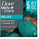 Dove Men Plus Care Relaxing Eucalyptus Plus Cedar Oil Cleansing Bar Soap, 5 Ounce -- 72 per case