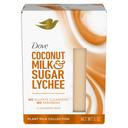 Dove Coconut Milk and Sugar Lychee Smooth Revitalizer Plant Milk Cleansing Bar Soap, 5 Ounce -- 72 per case
