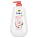 Dove Rebalance White Peach and Rice Milk Body Wash, 30.6 Ounce -- 3 per case